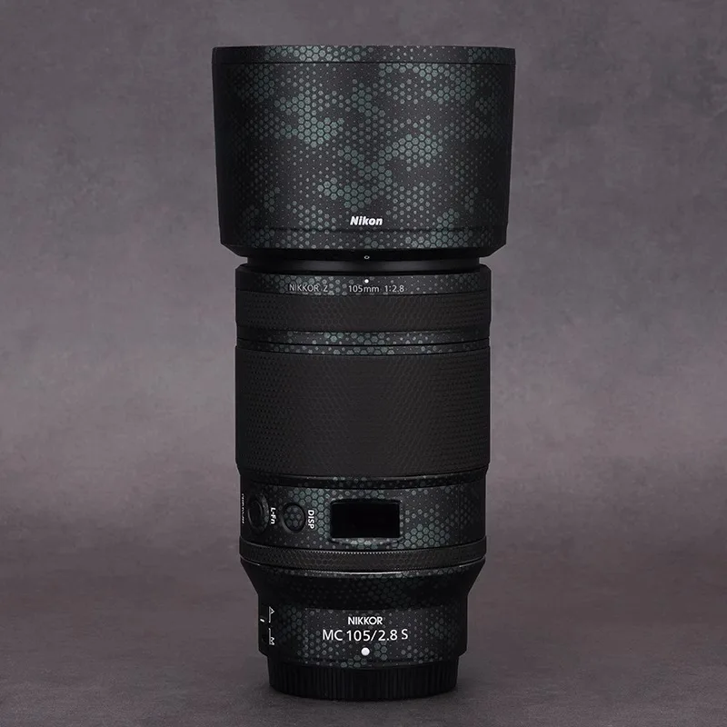 Фото Для Nikon Z 105 мм F2.8 S Кожа объектива камеры Nikon 105 мм Кожа против царапин Наклейка на объектив камеры Защитная пленка Больше цветов №2