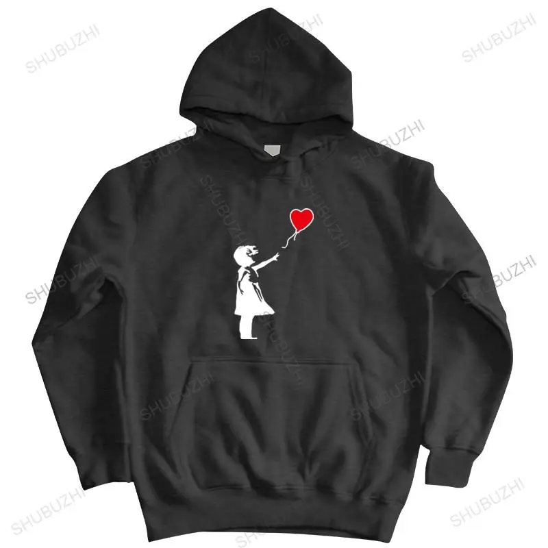 

unisex Outwear men hoodies Banksy Girl With Balloon Mens Pemium zipper Graffiti Art Urban Art Anarchy zipper autumn hoody