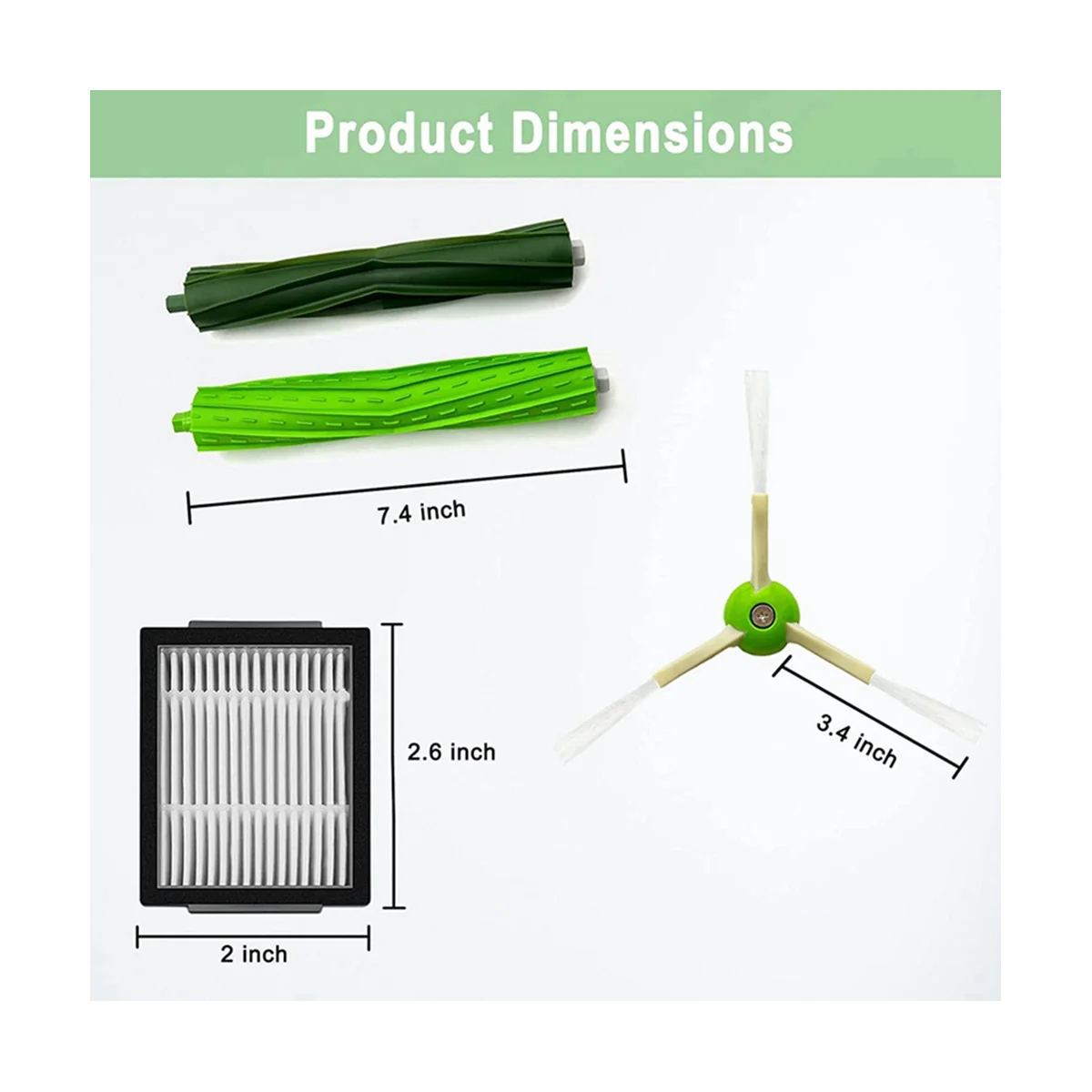 Боковая щетка с фильтром Hepa для J7 J7Plus E5 E6 E7 I7 + I3 I4 I6 I8 пылесос