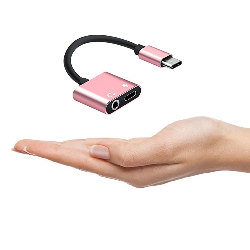 2 в 1 переходник с Type-C на 3 5 мм для наушников/соединительное зарядное устройство