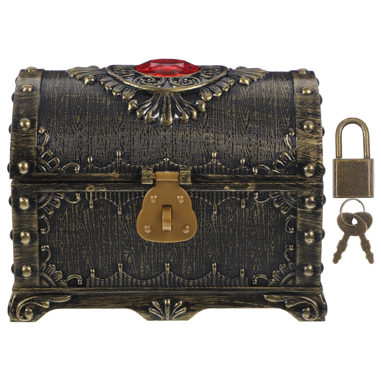 

Plastic Candy Case Treasure Retro Sundries Organizer Jewelry Photo Prop Storage Toy