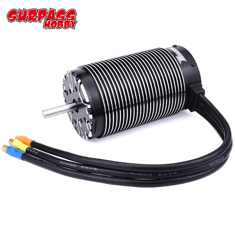 Surpass Hobby Rocket 70120 480KV 620KV 680KV 4-полюсный водонепроницаемый бесщеточный двигатель 8 мм