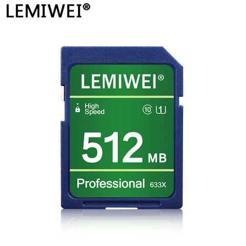 Lemiwei карта памяти SD, класс 10, 256 Мб, 1 ГБ, 2 Гб