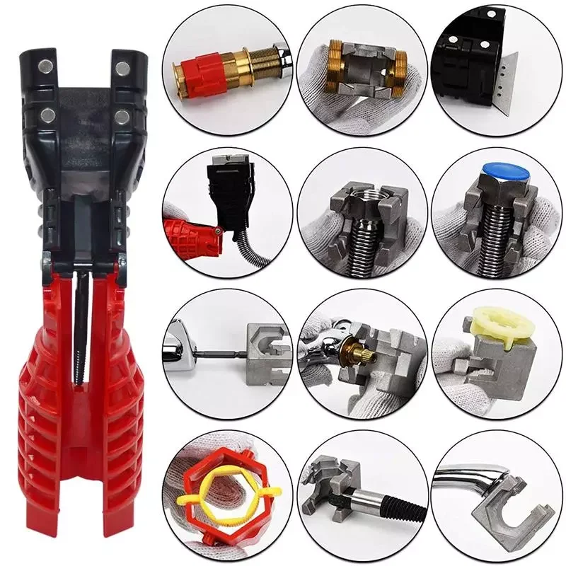 

18 In 1 Faucet And Sink Installer Tool Detachable Sink Faucet Magic Wrench For Disassembly Of Large Faucet Nut Dropship