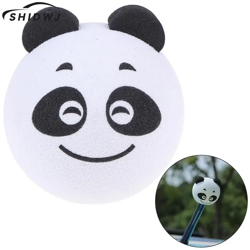 

Cute Funny Cartoon Panda Doll Antenna Balls Plush EVA Foam Aerial Toppers Decoration Car Styling Roof ornament