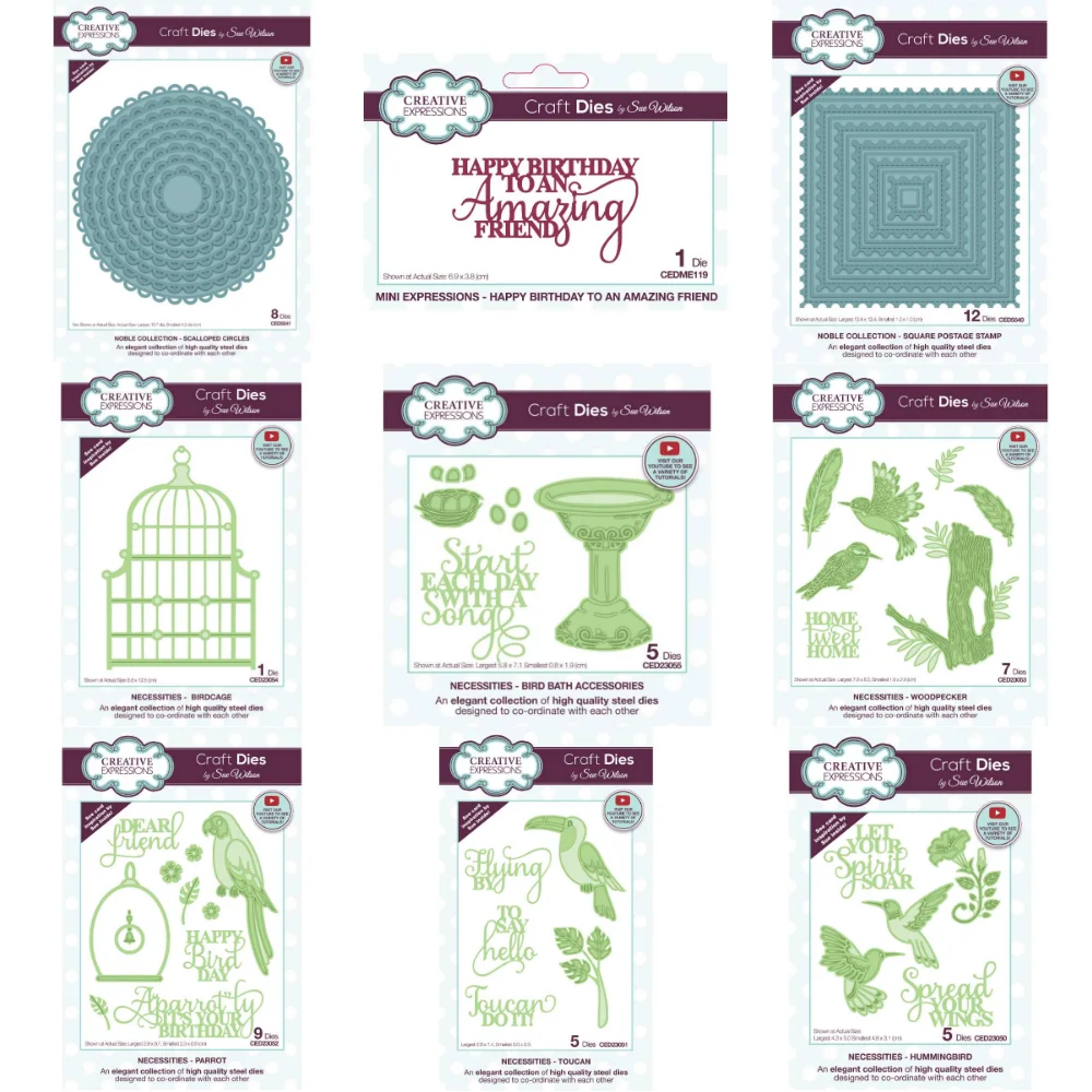 Новые поступления Май 2022 года металлические Вырубные штампы SueWilson Bird сделай сам