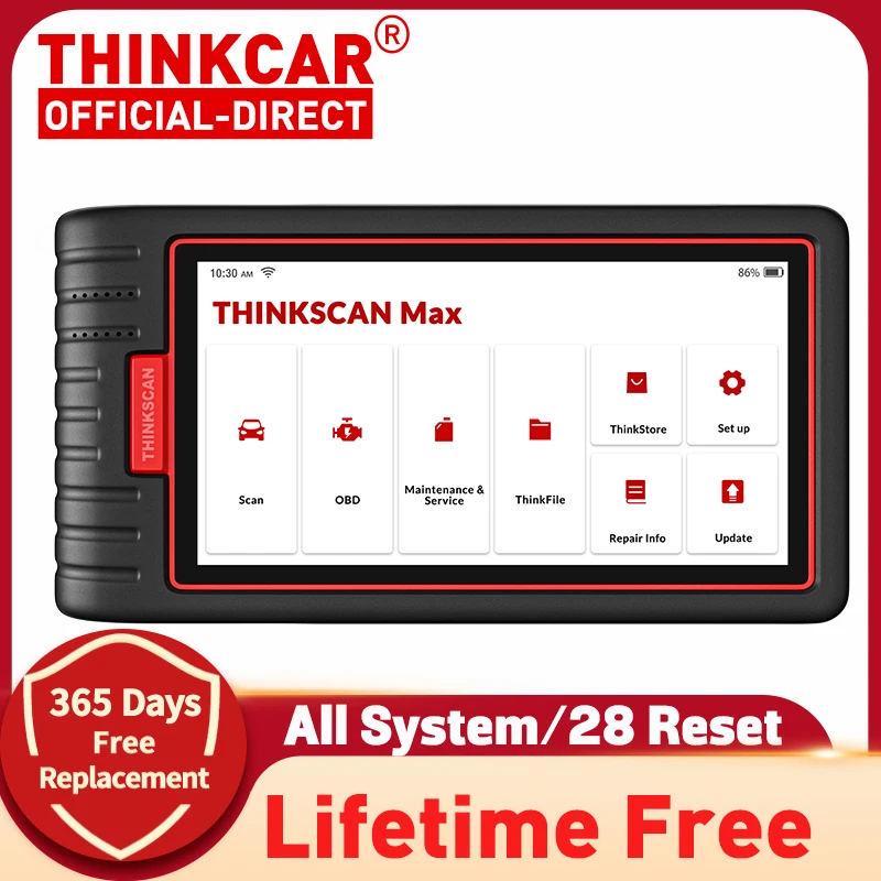 Сканер ThinkScan max OBD2 профессиональный полнофункциональный диагностический сканер - Фото №1