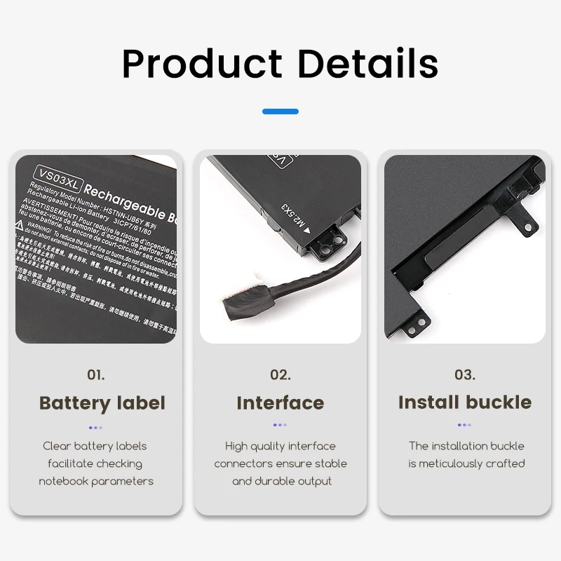 Аккумулятор для ноутбука HP Envy VS03XL HSTNN-UB6Y 15-AS 15-AS014WM 849047-541 849313-850