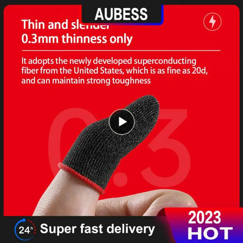 

Ultra-thin Finger Cots Sweatproof Gaming Finger Sleeve Anti-slip Breathable Fingertips Touch Screen Gloves For Pubg Mobile Games