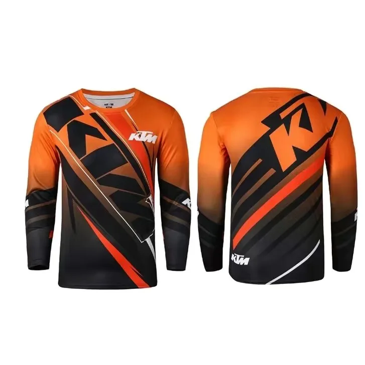 

K-KTM downhill suit mountain bike riding suit off-road motorcycle motorcycle equipment sunscreen quick-drying suit T-shirt