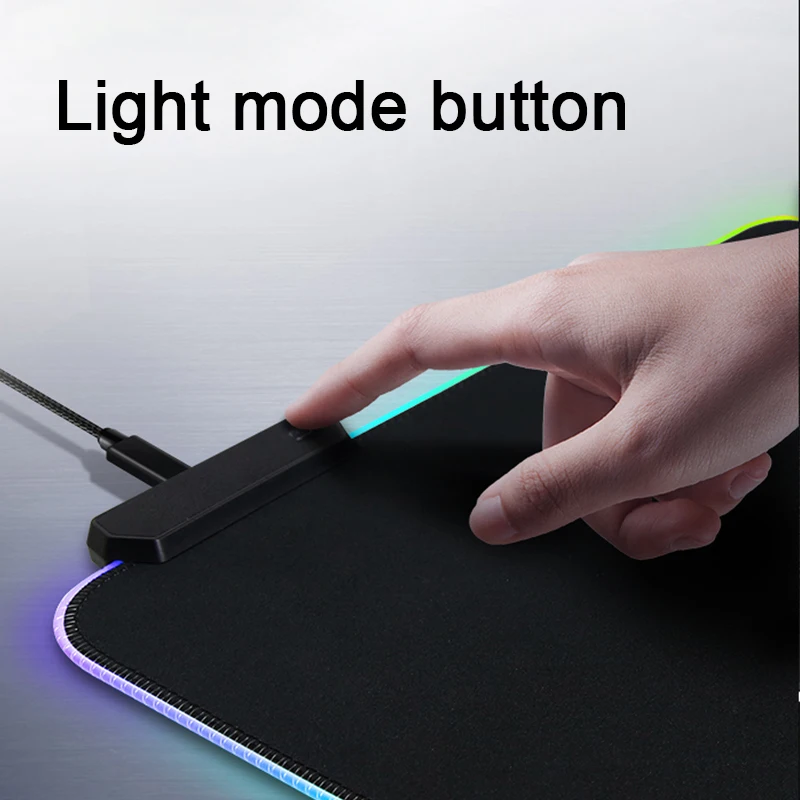 game mousepad led light computer desktop carpet rgb mouse pad rubber gaming keyboard pad laptop desk mat gamer mause mat large free global shipping