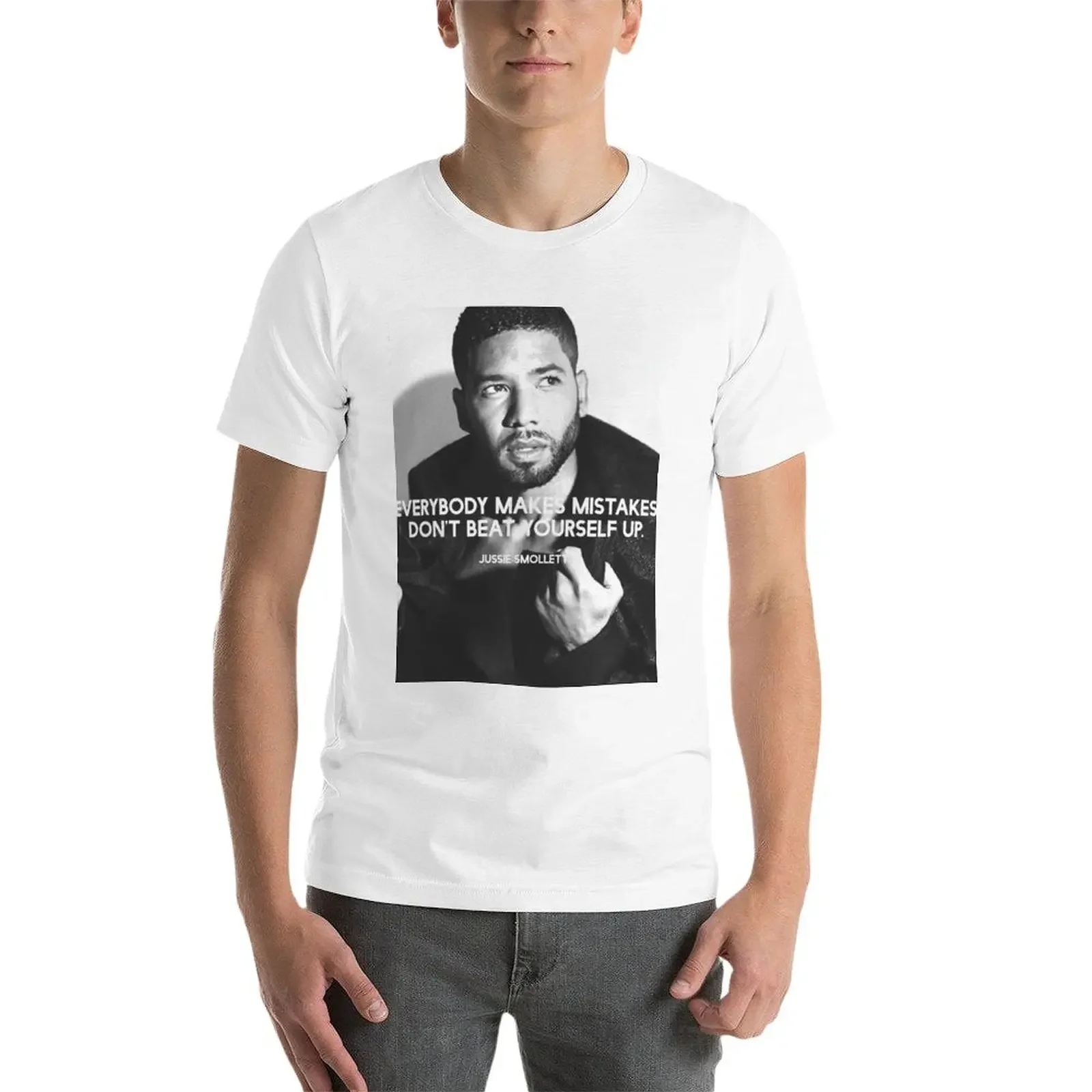 Футболка Jussie Smollett BW с аниме-фигурками спортивные фанаты заготовки тяжелые