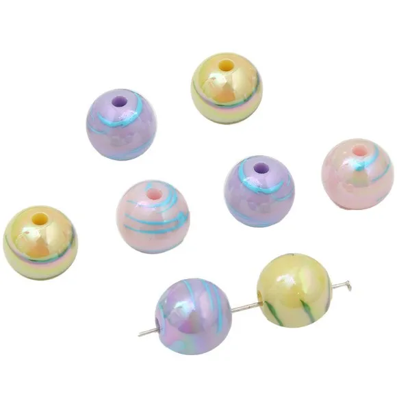 

Акриловые бусины с боковым отверстием 16 мм, большие бусины 3 мм для изготовления ювелирных изделий, бусины-разделители россыпью для браслетов и ожерелий «сделай сам», 10 шт./упаковка