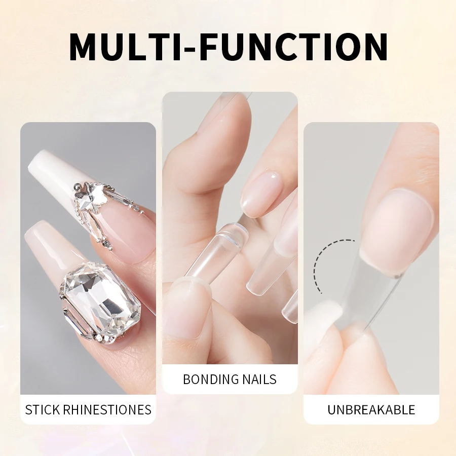 RS NAIL 10 г Клейкий гель для накладных кончиков ногтей наращивания Супер прочный