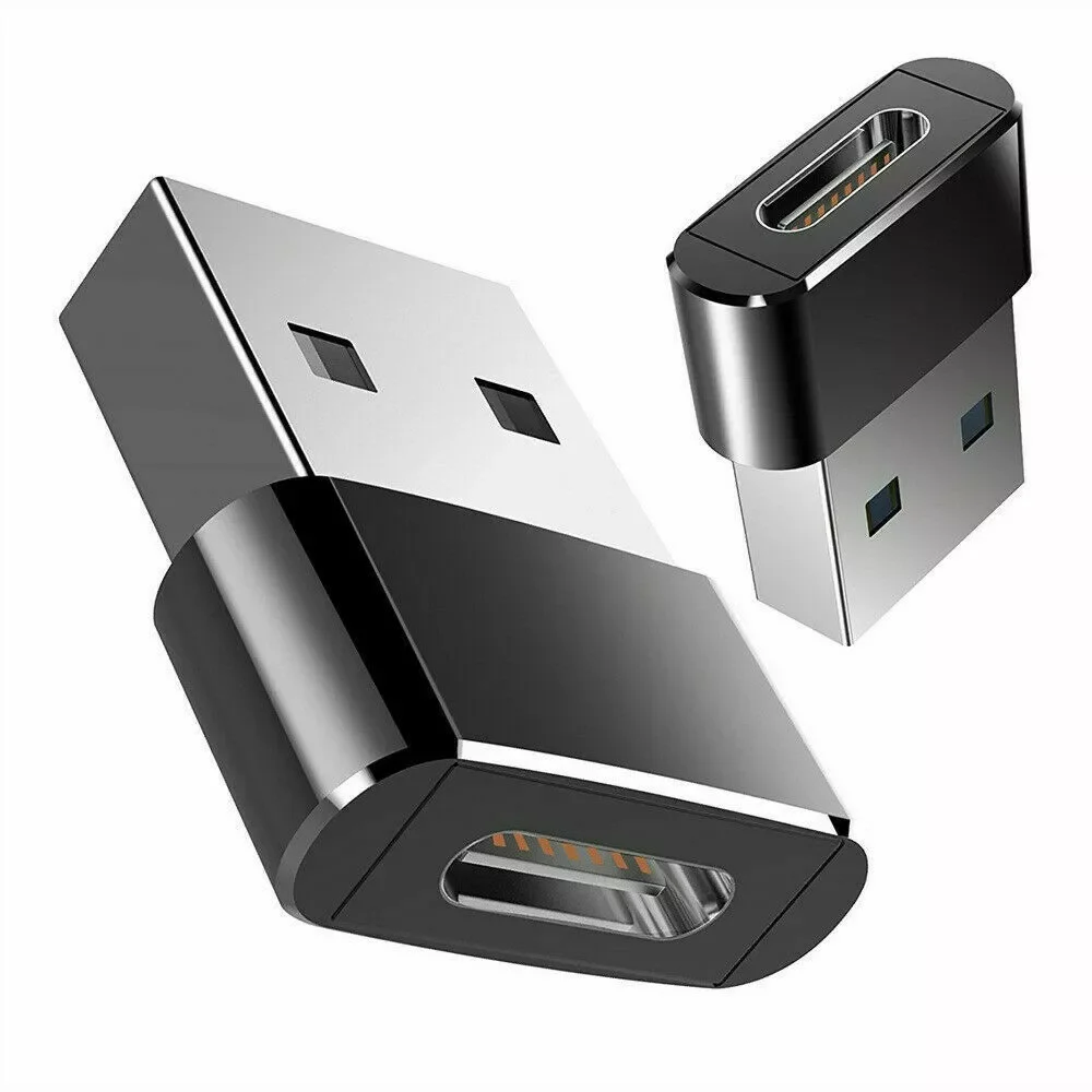

2 PCs New USB Male To USB Type C Female OTG Adapter Converter Cable Adapter Alloy Plug Super Speed Data Charger USB-C Connector