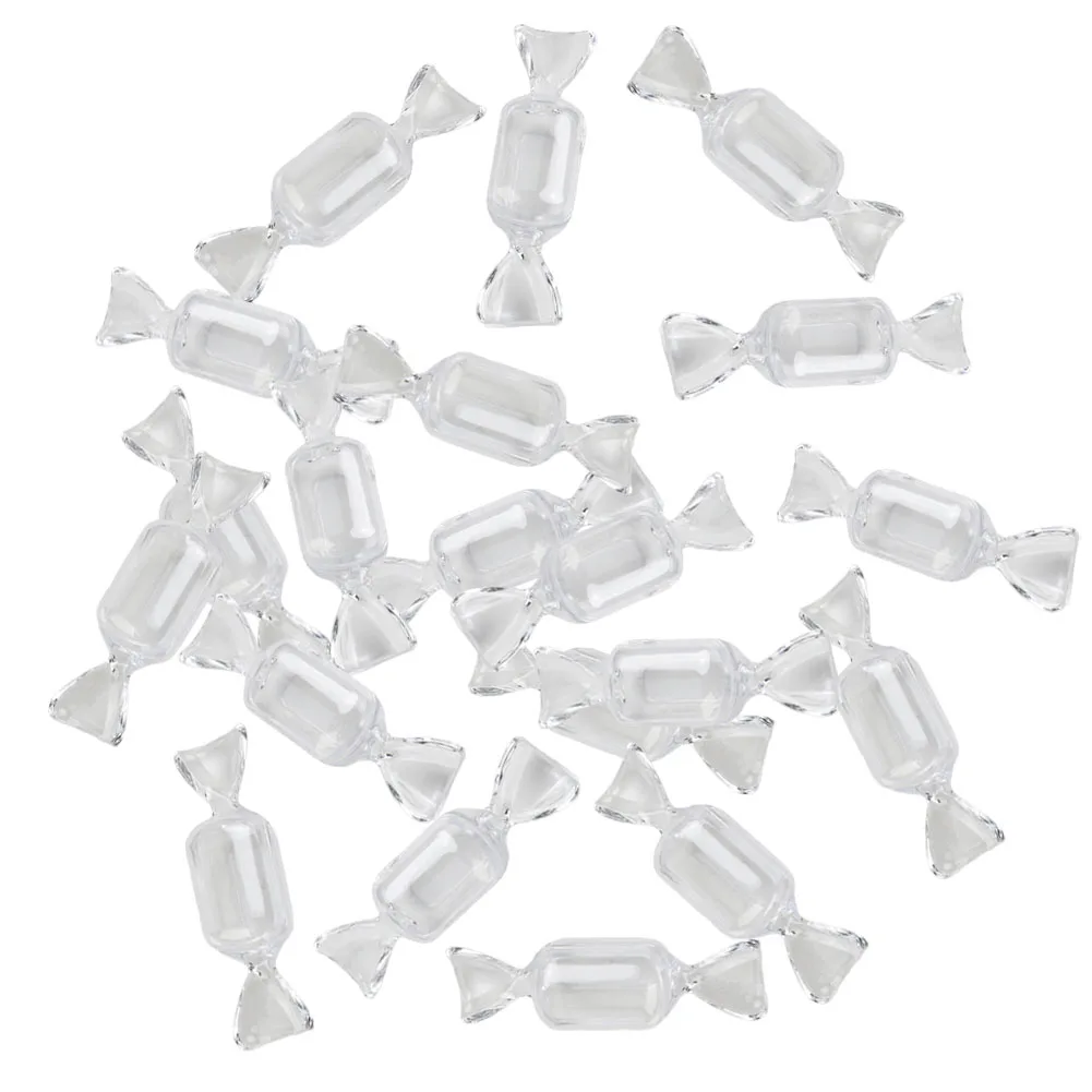 

20 Pcs/lot Mini Candy Jewelry Box Transparent Sweet Candy Shaped Portable Boxes Jewellry Container Storage Waterproof Organizer
