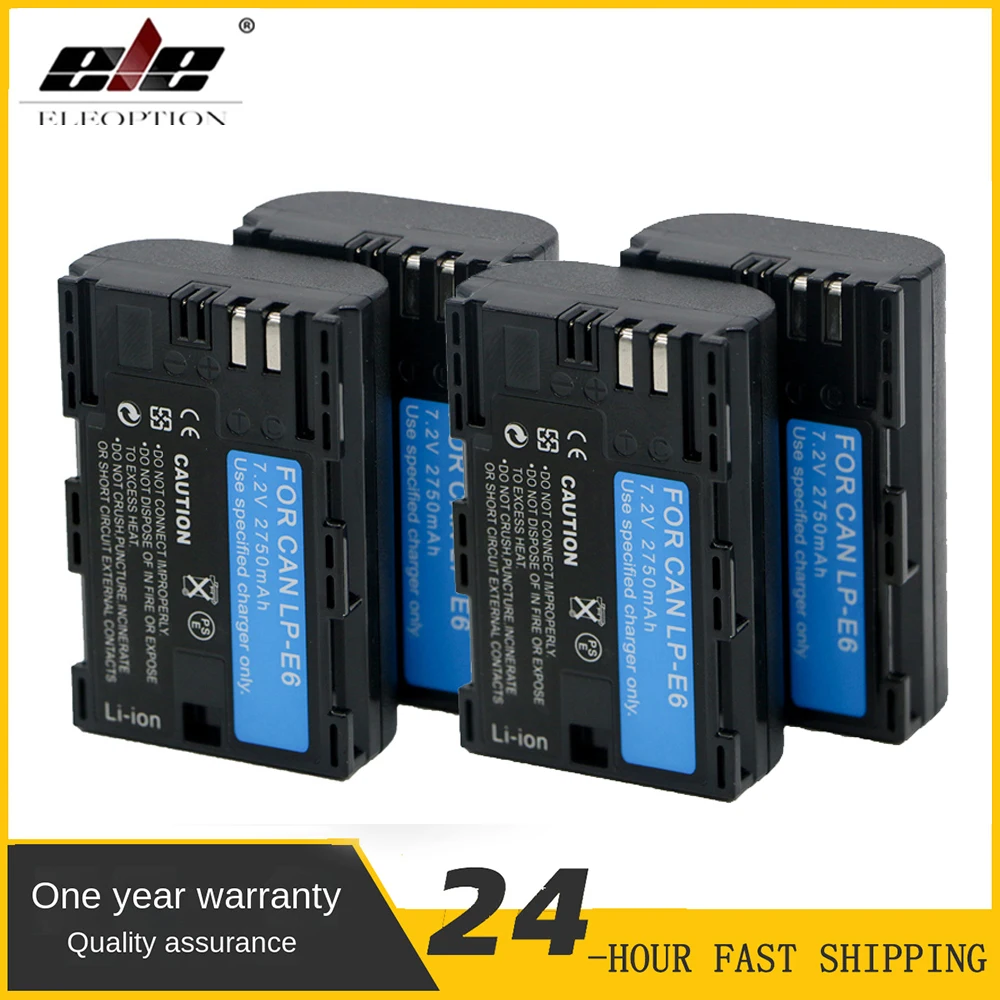 4 шт., аккумуляторы для камеры Canon EOS 5D Mark II 2 III 3 6D 7D 60D 60Da 70D 80D 90D