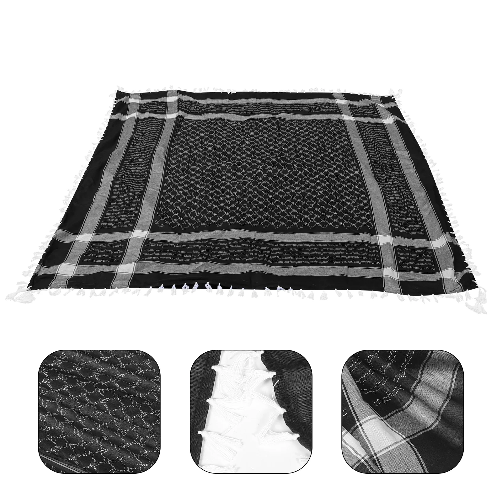 

Women Headwrap Delicate Arab Scarf Multiuse Kerchief Square Headbands Head Scarf For Men