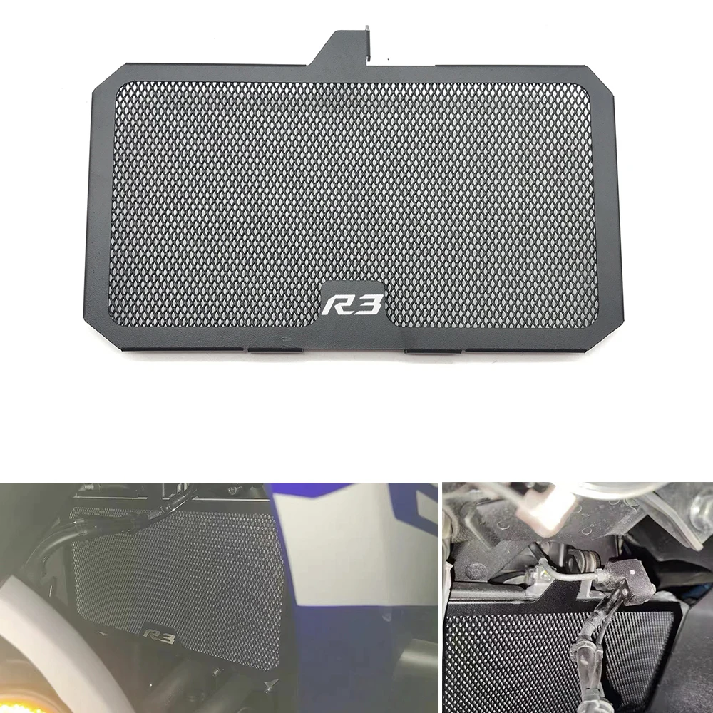 Защита радиатора для YAMAHA YZF R25 R3 2015-2018 2019 2020 2021, защитная крышка радиатора, аксессуары для мотоциклов, защита от охлаждения