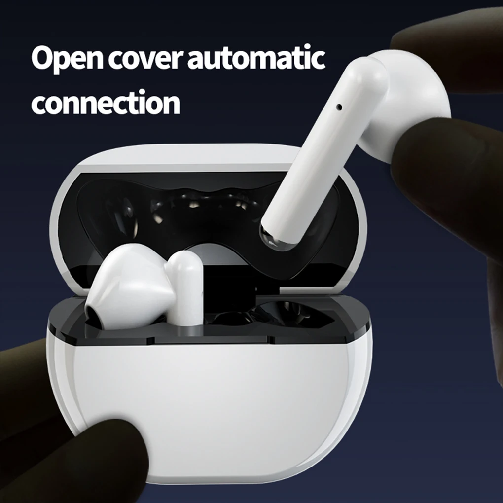 Bluetooth-совместимые наушники-вкладыши IPX5 водонепроницаемые белые наушники