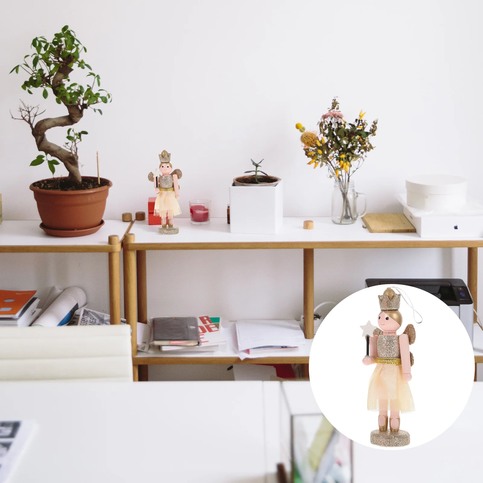 Фея Щелкунчик кулон печенье деревянный декор украсить фигурку сахарной сливы из