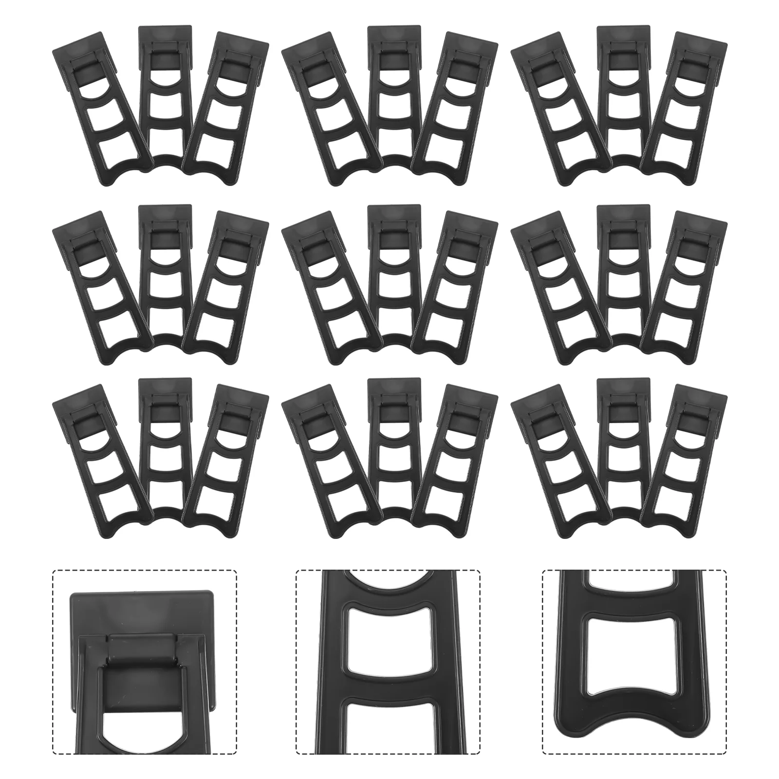 

50 Pcs Fastener Desktop Display Racks Organizer Photo Frame Trapezoid Brackets Holders Set Home Plastic Easel