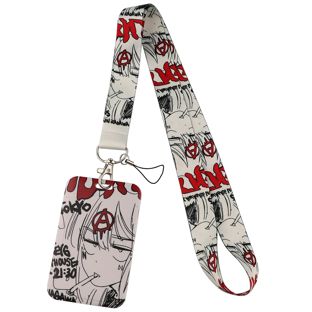 

Anime Girl Lanyards Mange Style Mobile Phone Cord Clamp Neck Band Id Card Traffic Card Fashion Accessories For Friends Gifts