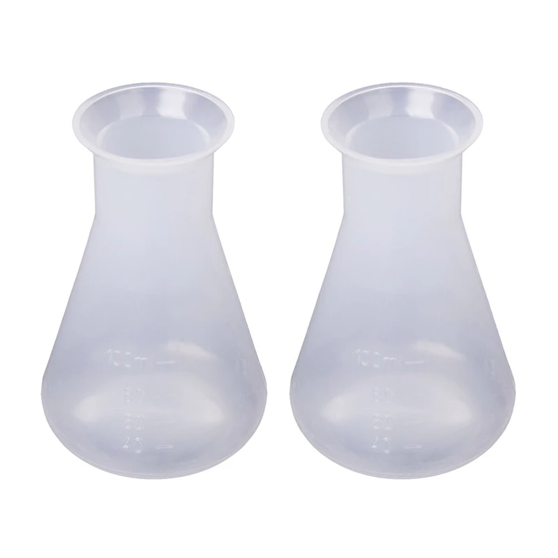 

PPYY-2X Erlenmeyer Flask for Chemistry Laboratory Plastic Transparent - 100Ml.