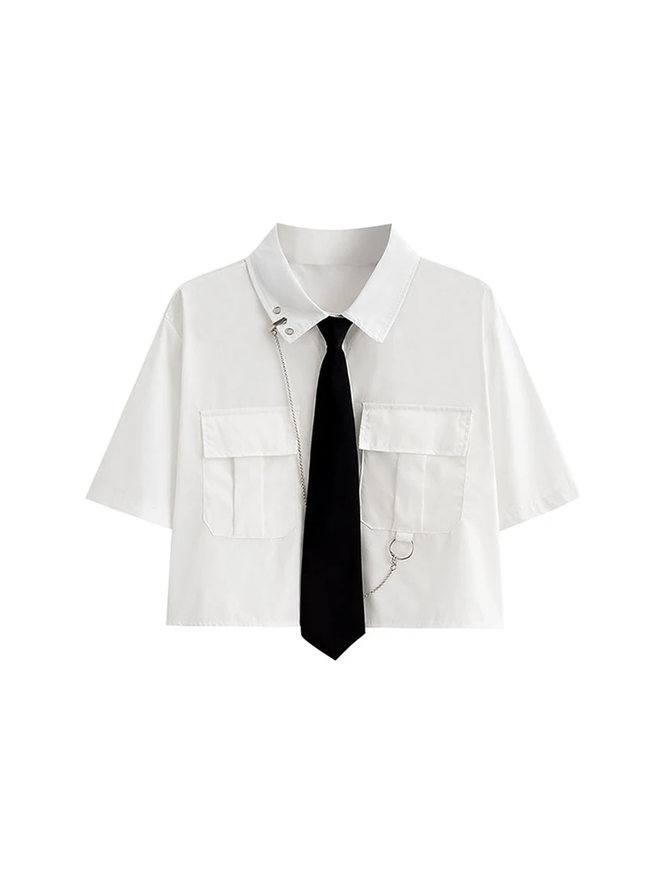 Женская рубашка для инструментов готический укороченный топ в стиле Харадзюку