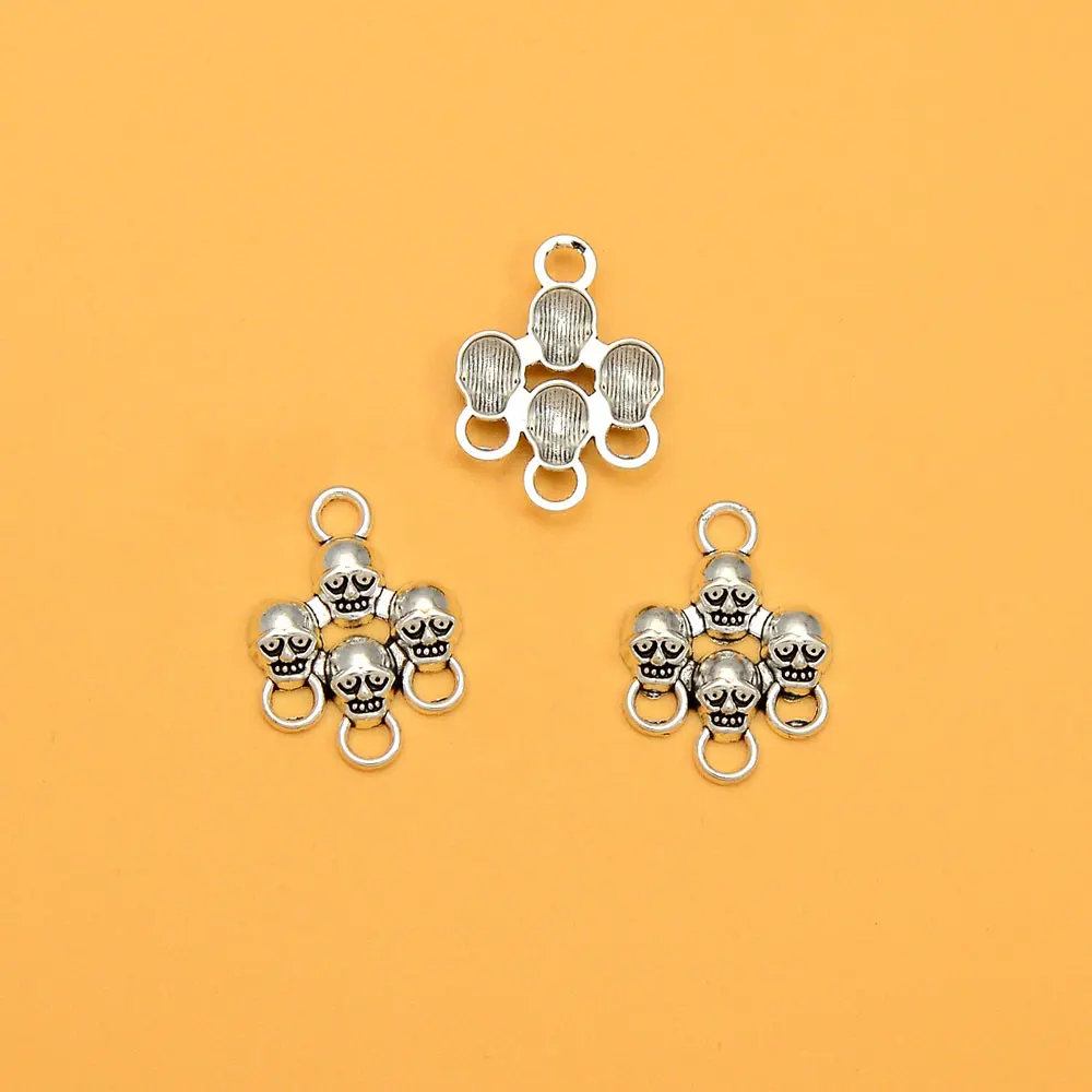 20 шт./партия подвески в виде тыквы черепа головы паука летучей мыши призрака