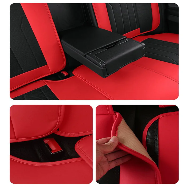 Универсальные кожаные чехлы на сиденья автомобиля для Honda CR-V e:NS1 HR-V INSPIRE LIFE UR-V XR-V