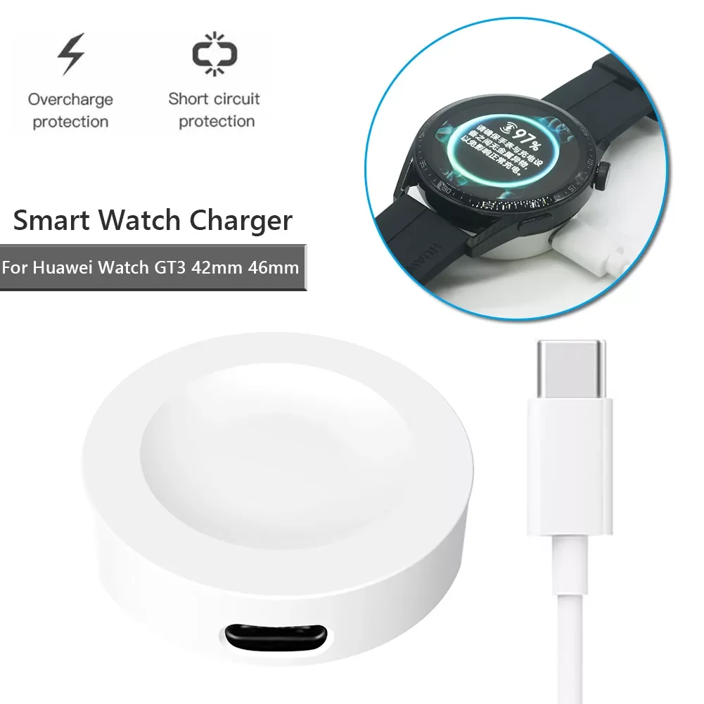 

NEW2023 Smartwatch Wireless Charger Smart Watch Charging Dock Watch GT3 42mm 46mm Sport Watch Safe Stable Charging Accessory