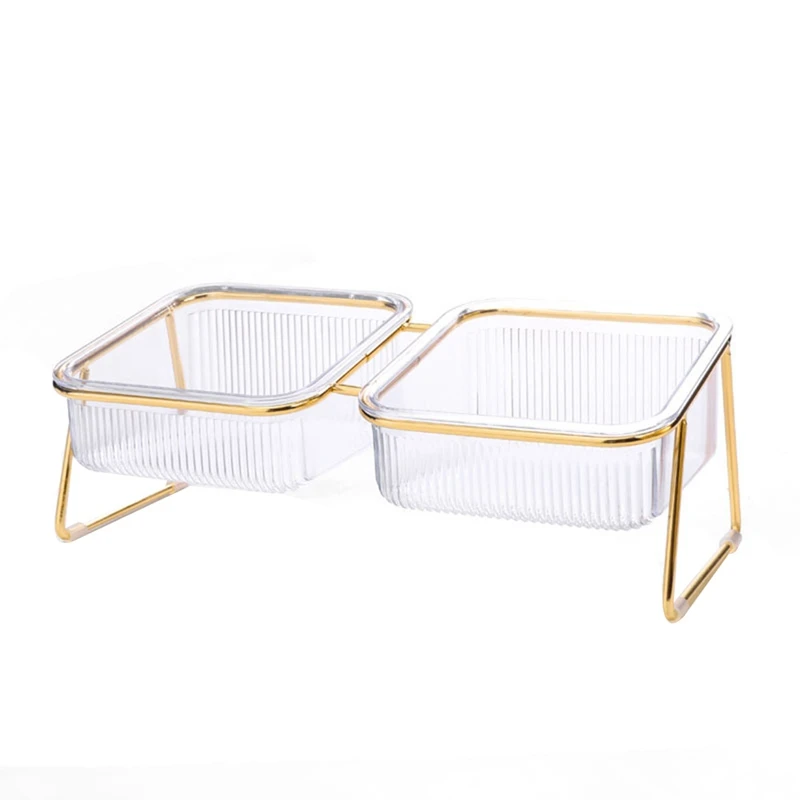 

Прозрачная миска для кошек, кошачий корм с наклонным ртом для защиты шейного позвоночника, питьевая вода