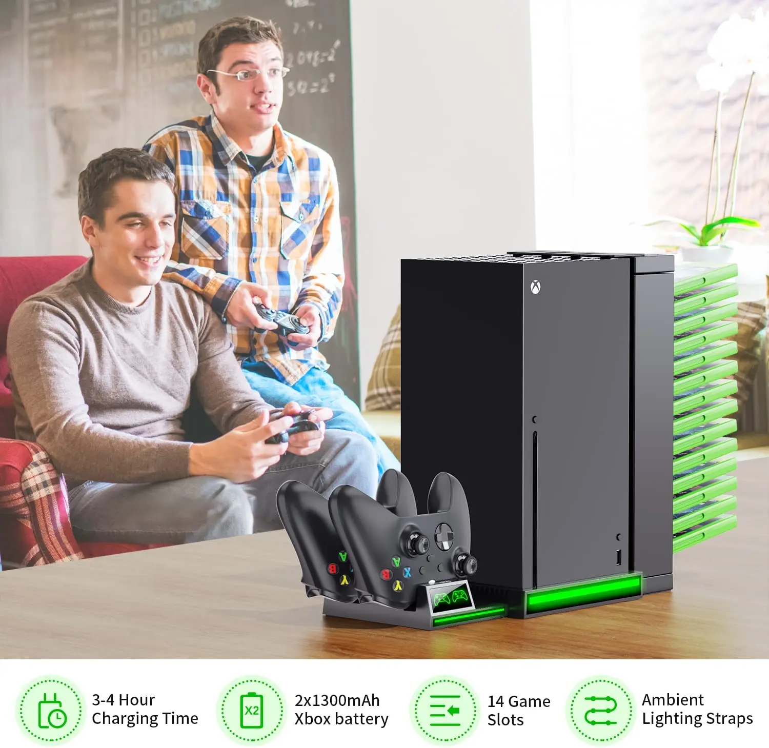 game console cooling base for xbox series x vertical stand gamepad charging dock games disc storage bracket for xsx accessories free global shipping