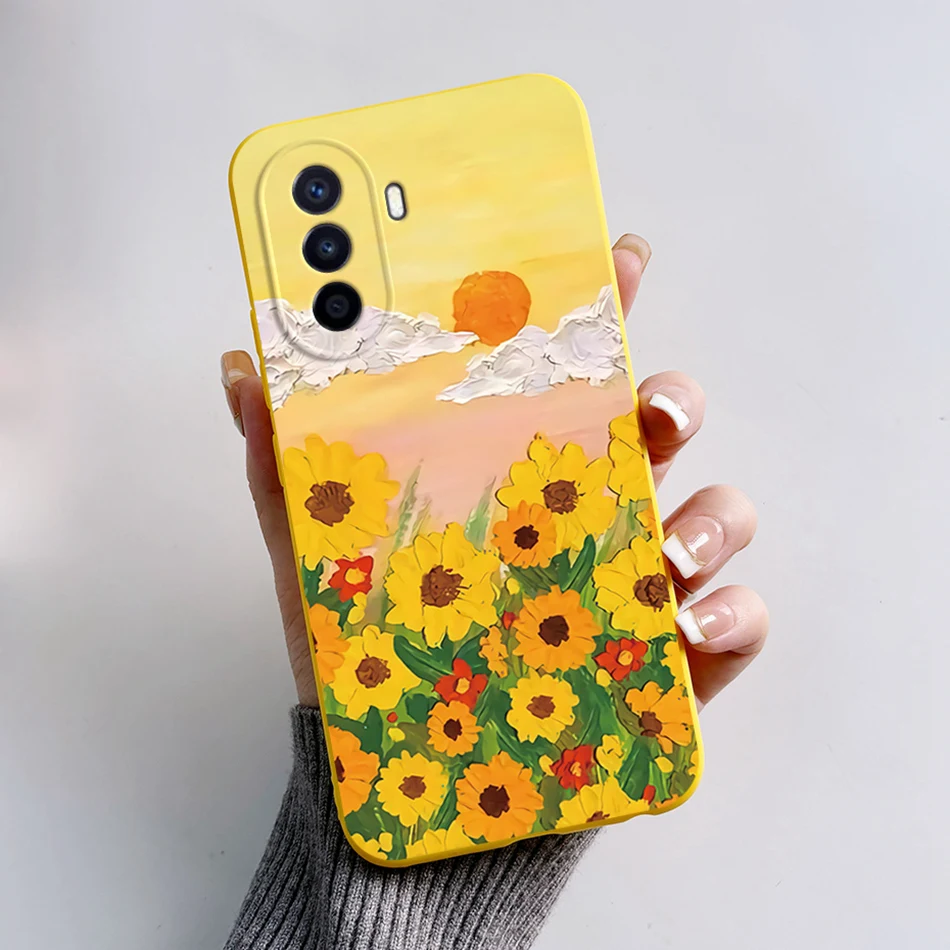 Фото Чехол для Huawei Nova Y70, задняя крышка из мягкого силикона и ТПУ с рисунком для Huawei nova Y70 Plus, чехлы NovaY70 Y 70 №3