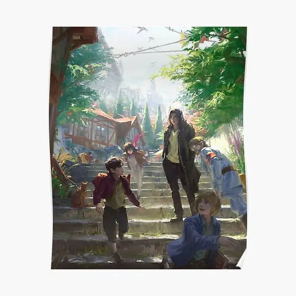 

Плакат зеке и Эрена, забавное настенное украшение, картина для комнаты, винтажный декор, роспись, современный принт, искусство для дома, без рамки