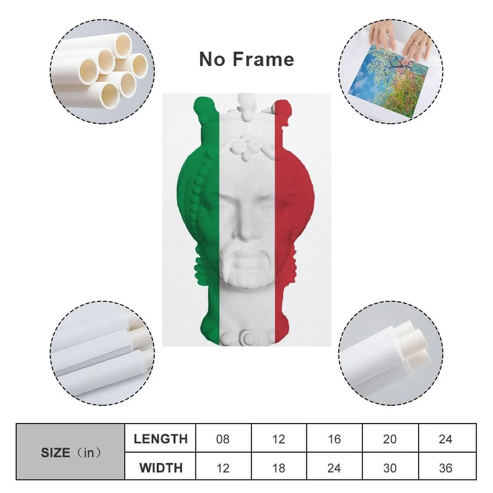 Moro's Head Italian Edition Холст Картина настенная рамка для декора гостиной спальни