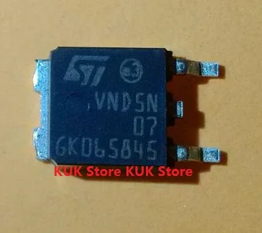 Реальный оригинальный 100% новый VND5N07 VND5N 07 VND5N0713TR VND5N07TR-E VND5N07TR DPAK 10 шт. ~ 50 - купить по