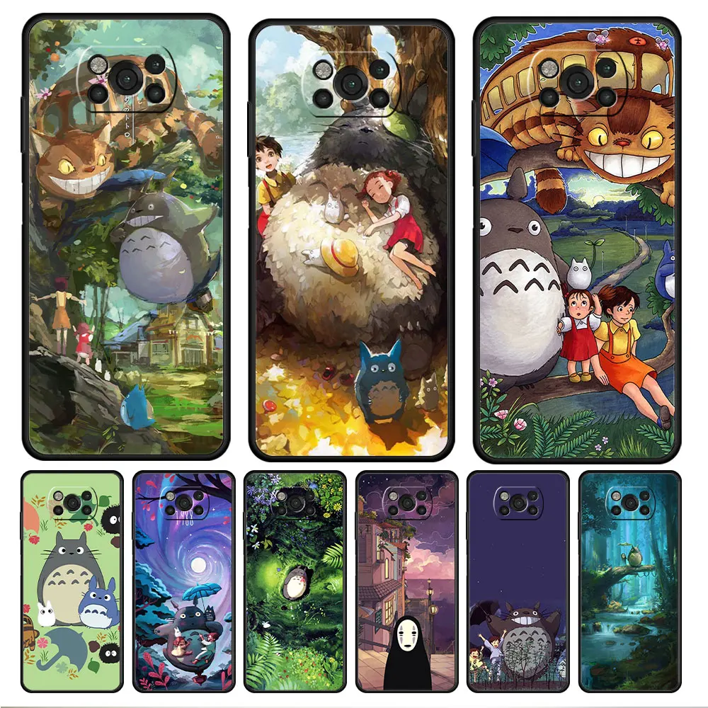 

Phone Coque Anime Totoro Ghibli Spirited For Xiaomi POCO M3 11T 9T F4 GT M4 Pro 5G F3 MI 11 lite X3 NFC 10T X4 Capa Soft