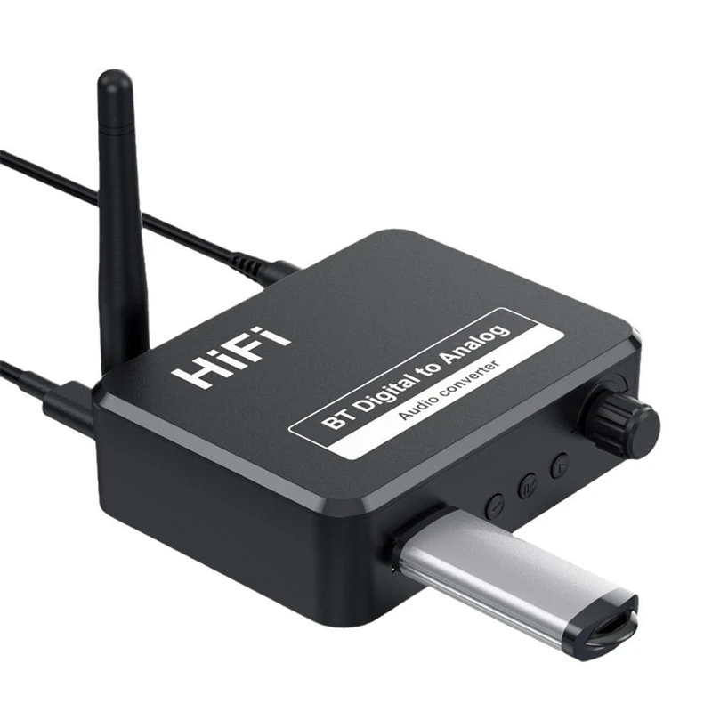 

Новинка-приемник Bluetooth 5,1 цифро-аналоговый аудио преобразователь Spdif Оптическое волокно до 3,5 мм AUX 2 RCA L усилитель автомобильный адаптер
