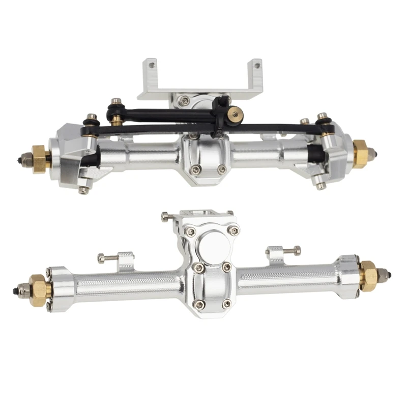 

Metal Complete Front And Rear Axle Set For 1/24 RC Crawler Car Axial SCX24 Gladiator JLU Bronco C10 Deadbolt