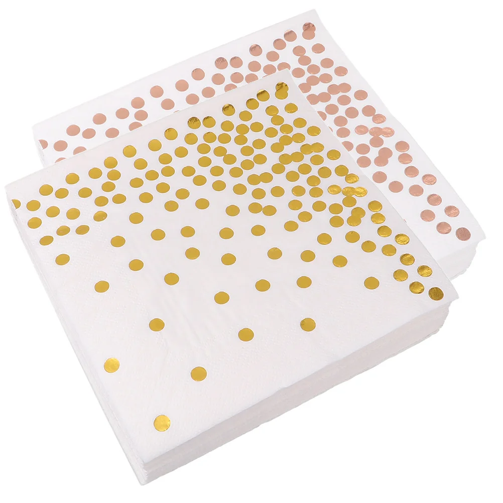 

Rose Gold Festival Napkin Cocktail Napkins Party Paper Wedding Chic Pattern Supplies