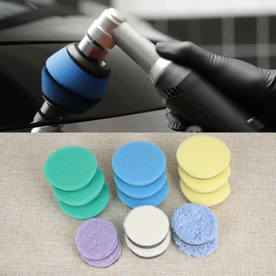 

15 шт./компл. 2 дюйма, зеркальная подкладка, полировочное колесо из пенополиуретана, быстрая отделка