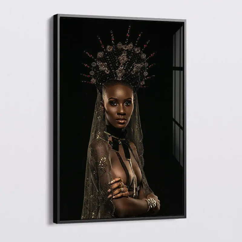 

Canvas Painting wall art Africa bride sexy poster and Prints custom Nordic Modern art living room bedroom Figure hanging picture