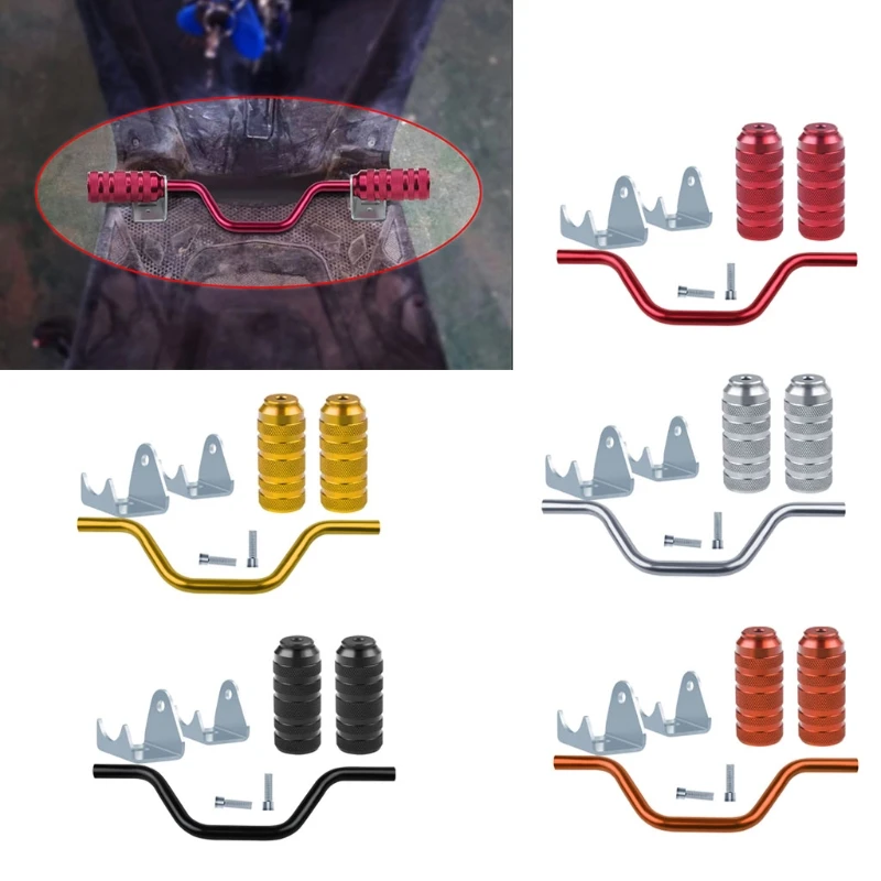 

Durable Folding Footrests Aluminum Alloy Rear Pedals for Motorcycle Bicycle Durable Motocross Foot Pegs Pedals D7YA