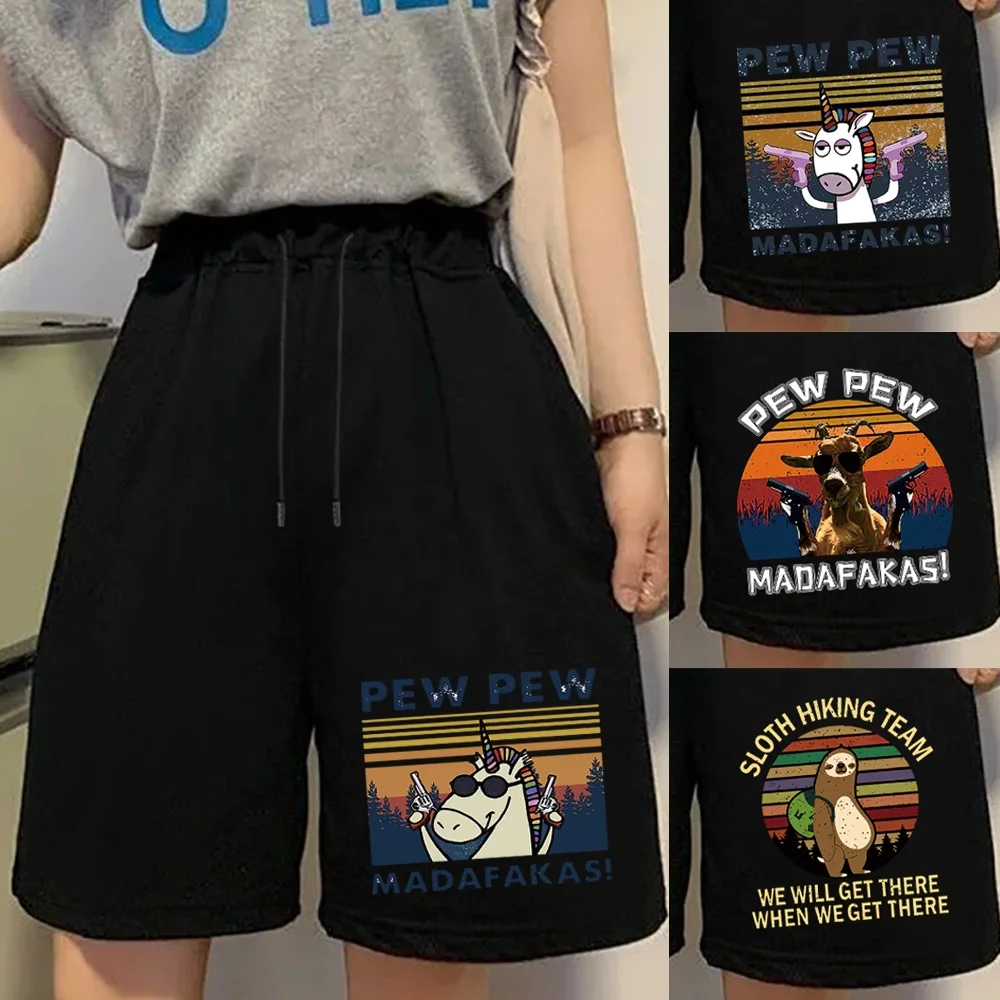 

Женские летние шорты с принтом лап, Милые простые спортивные штаны в Корейском стиле для девушек и студентов, женские шорты для бега в стиле Харадзюку, новинка 2022