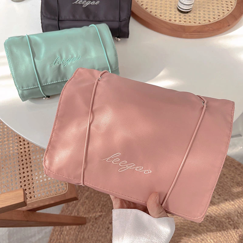 

Korean Cosmetic Bag Portable Large-Capacity Travel Wash Bag Can be Split Carry-On Makeup Eyebrow Pencil Storage Bag