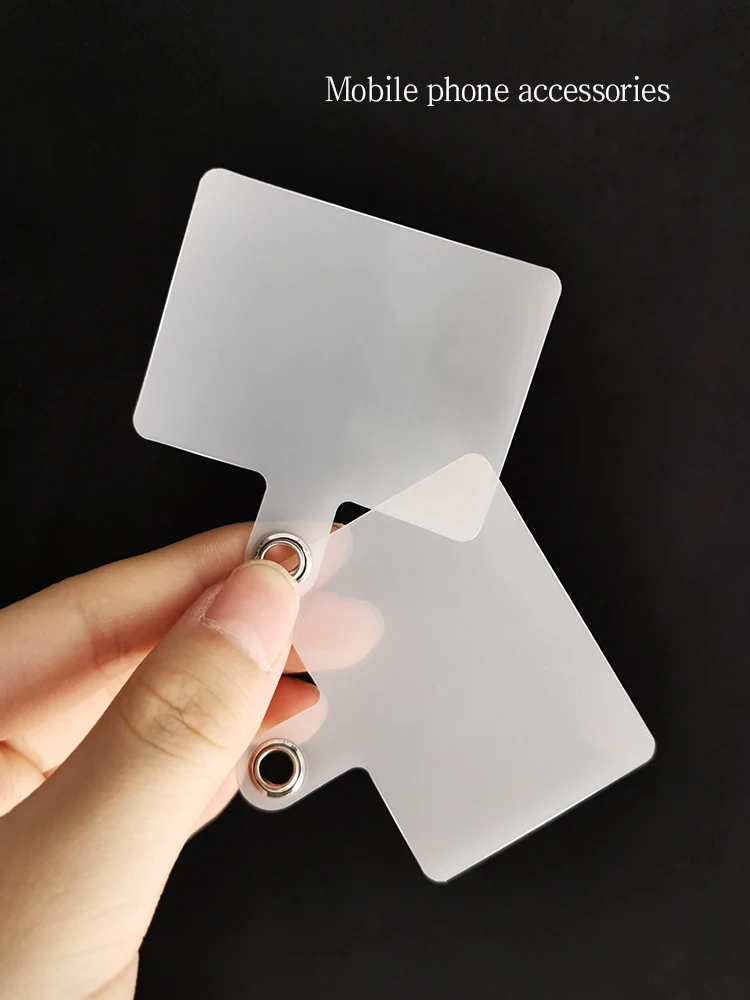 

5 Pcs Universal Phone Lanyard Tabs Patch Phone Case Gasket for Mobile Phone Tether Card Cord Gasket Clip Loop Hole Hanging Strap