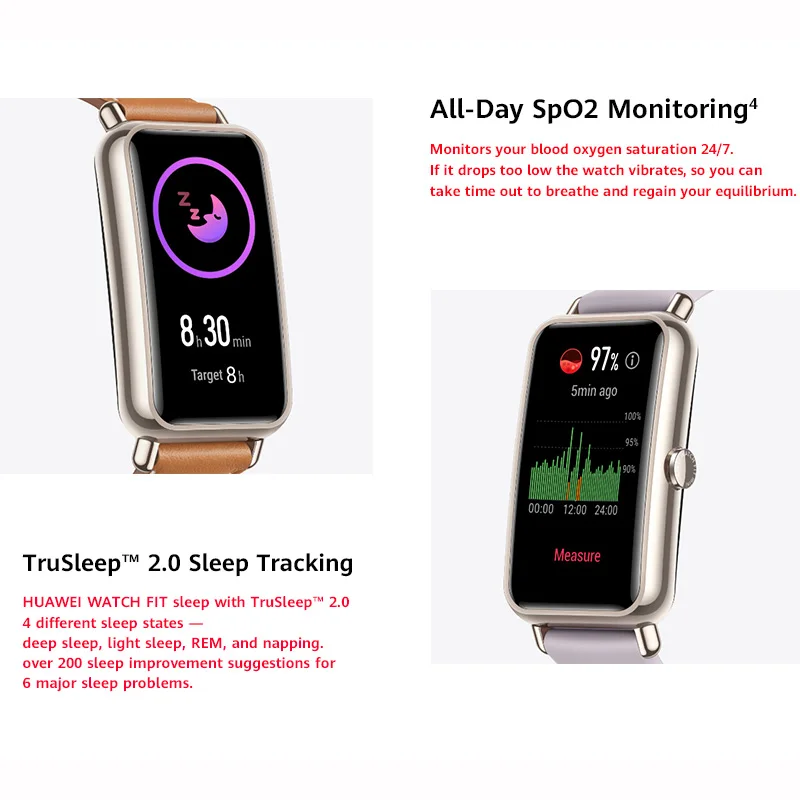 

Original HUAWEI WATCH Fit Mini Smartwatch Menstrual Cycle Tracking Women Smart Watch Heart Rate Tracker 14 Days Battery Life