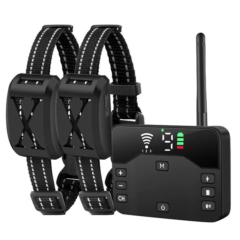 Shocks Training Collar Remote 2-in-1 Pet Containment System 